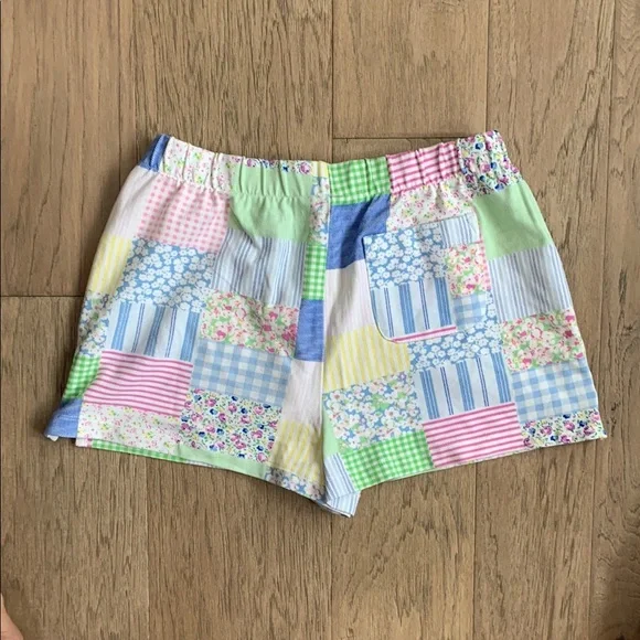 NWT Polo by Ralph Lauren Pastel Patchwork Cotton Shorts Size Large (12-14) - Picture 4 of 6